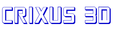 Crixus 3D フォント